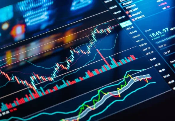 trading-charts-on-a-display